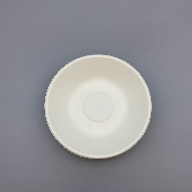 14OZ 400ML ECOFRIENDLY and BIODEGRADABLE WHITE BAGASSE COMPOSTABLE BOWL
