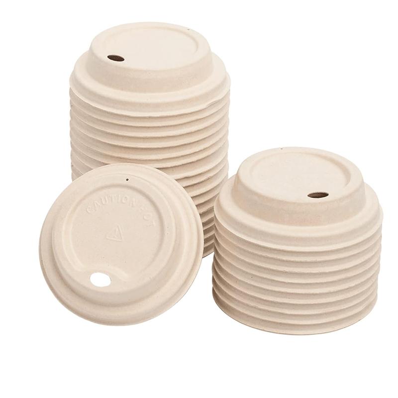 80mm Natural Bagasse Sipper Dom