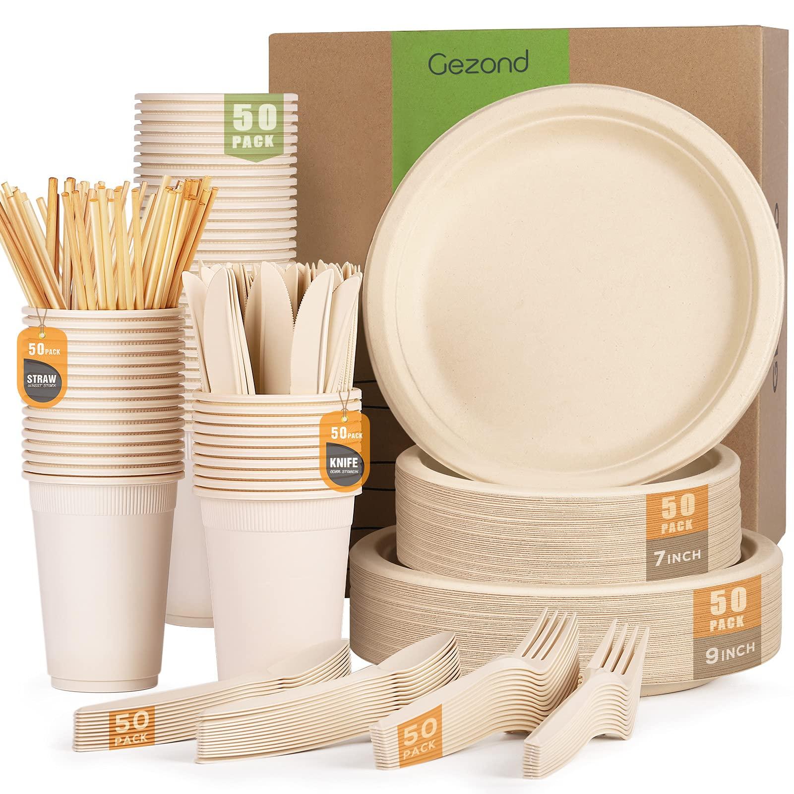 OWENTEK Compostable Paper Plate